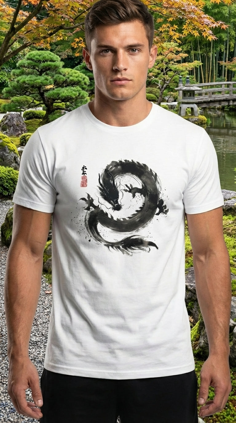Unisex organic ribbed neck t-shirt